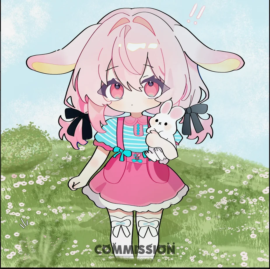 March's Chibi Full Body Commission Artwork